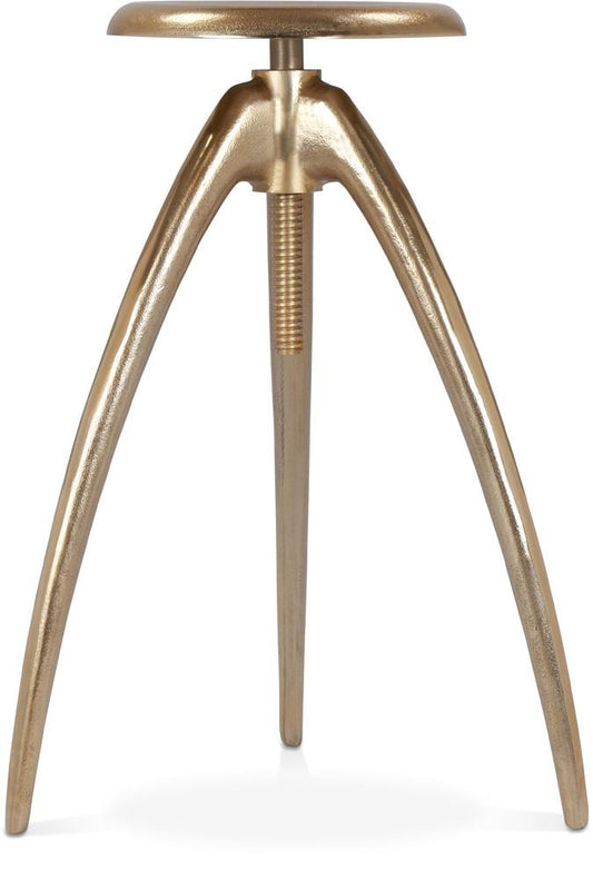 Meridian Furniture - Clara Gold Aluminum Counter/Bar Stool - 937Gold veiw 1
