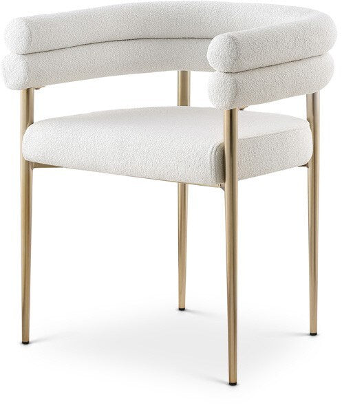 Meridian Furniture - Brielle Cream Fabric Dining Chair (Set of 2) - 804Cream-C veiw 1