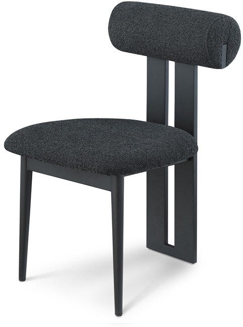 Meridian Furniture - Dario Black Boucle Fabric Dining Chair (Set of 2) - 921Black-C veiw 1