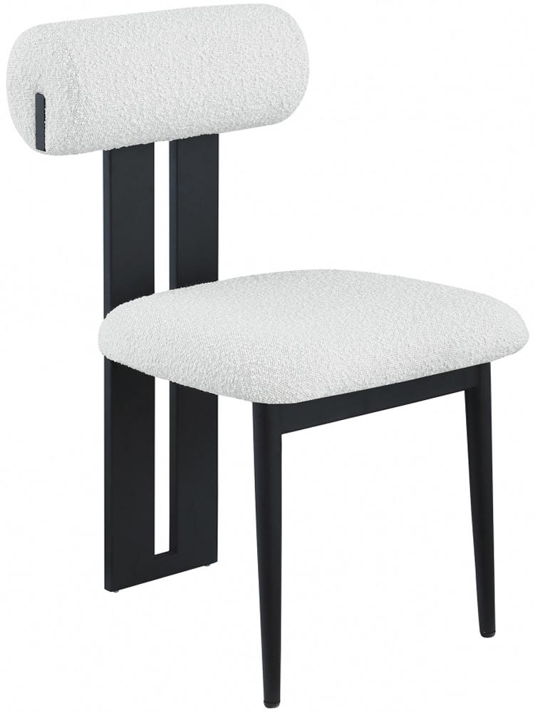 Meridian Furniture - Dario Cream Boucle Fabric Dining Chair (Set of 2) - 921Cream-C veiw 1
