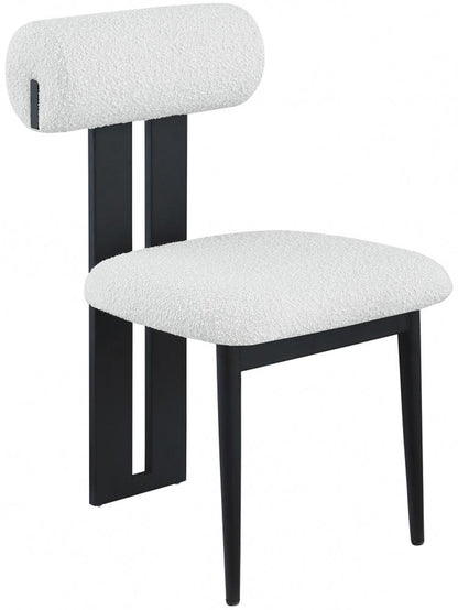 Meridian Furniture - Dario Cream Boucle Fabric Dining Chair (Set of 2) - 921Cream-C veiw 1