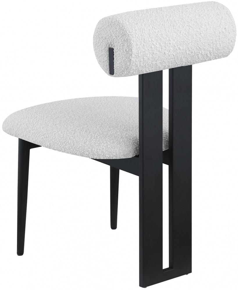Meridian Furniture - Dario Cream Boucle Fabric Dining Chair (Set of 2) - 921Cream-C veiw 5