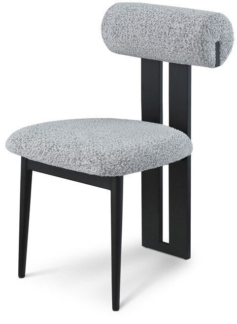Meridian Furniture - Dario Grey Boucle Fabric Dining Chair (Set of 2) - 921Grey-C veiw 1