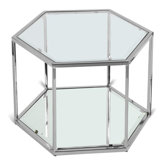 Meridian Furniture - Sei Brushed Chrome Coffee Table - 206-CT veiw 1