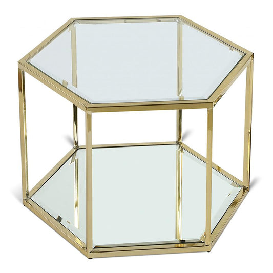 Meridian Furniture - Sei Brushed Gold Coffee Table - 205-CT veiw 1