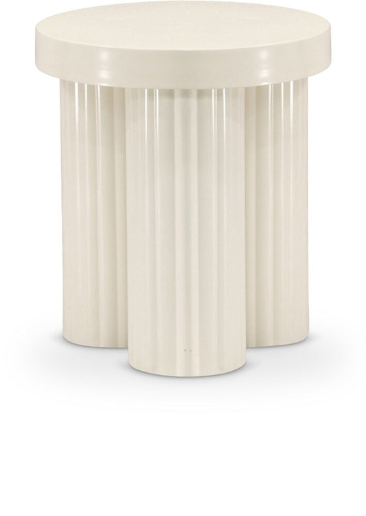 Meridian Furniture - Rhodes Cream End Table - 279Cream-ET veiw 1