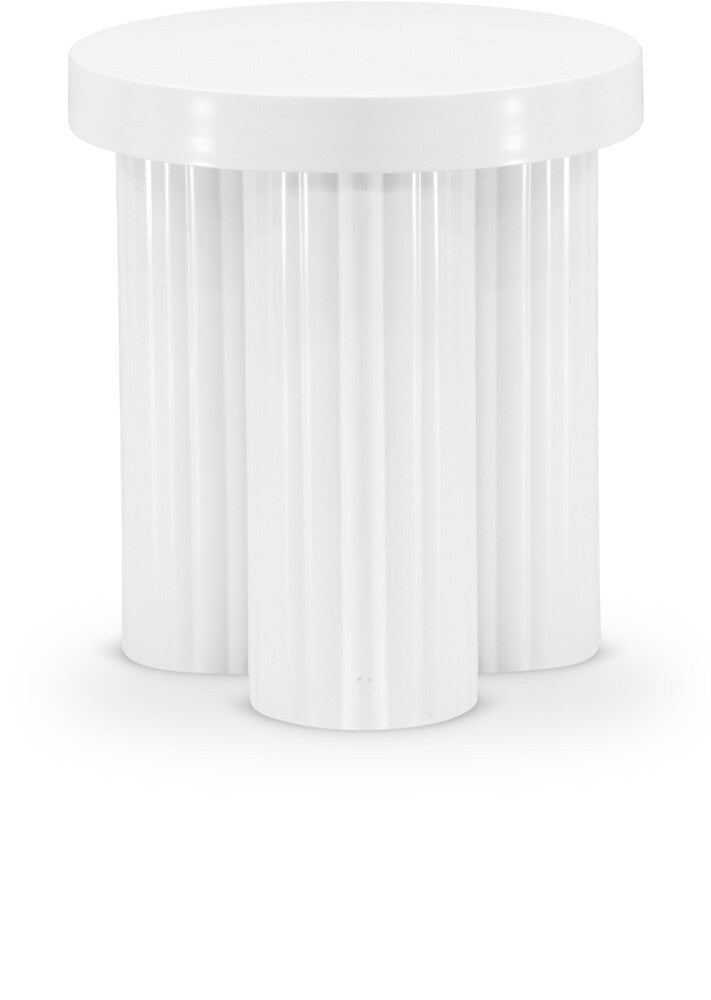 Meridian Furniture - Rhodes White End Table - 279White-ET veiw 1