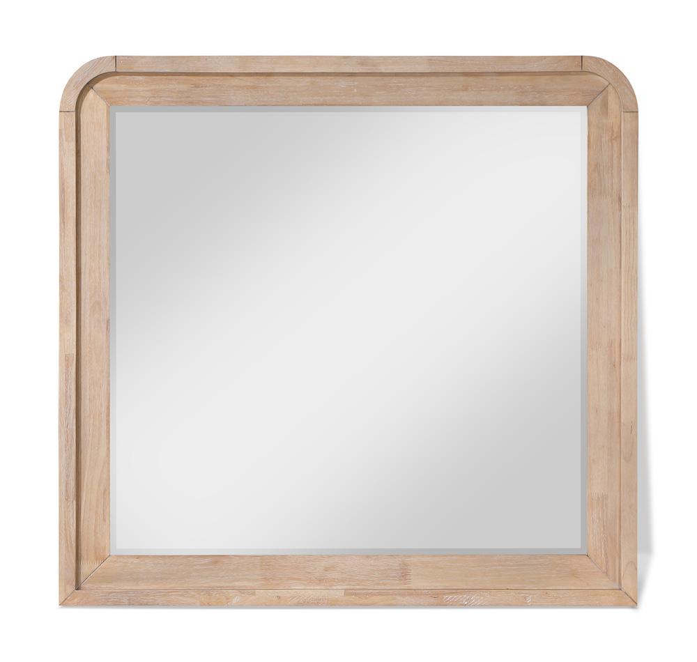 Meridian Furniture - Fluted Natural Mirror - 314Natural-M veiw 1