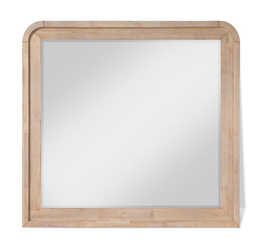 Meridian Furniture - Fluted Natural Mirror - 314Natural-M veiw 1