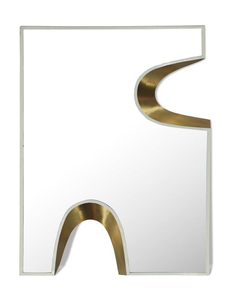 Meridian Furniture - Soleil Cream Mirror - 468Cream-28M veiw 1