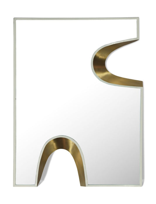 Meridian Furniture - Soleil Cream Mirror - 468Cream-28M veiw 1
