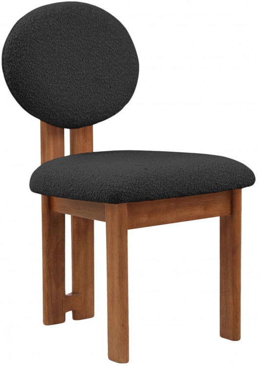 Meridian Furniture - Napa Black Boucle Fabric Dining Chair (Set of 2) - 489Black-C veiw 1