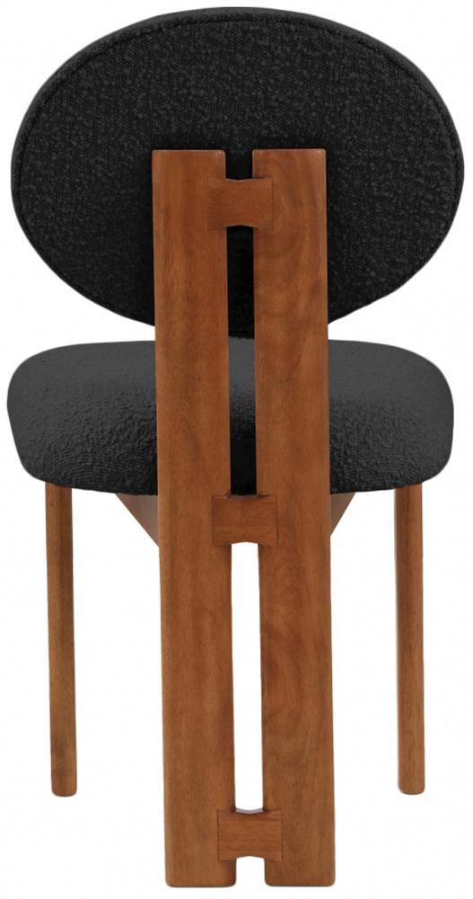 Meridian Furniture - Napa Black Boucle Fabric Dining Chair (Set of 2) - 489Black-C veiw 2