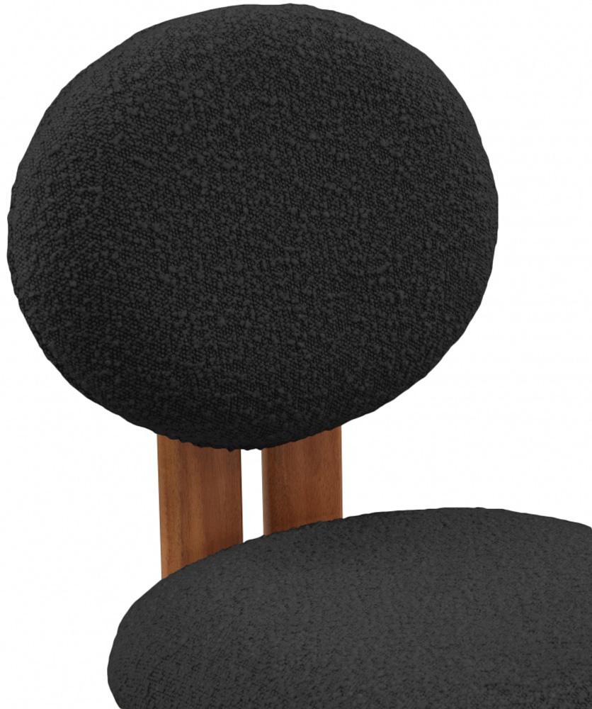 Meridian Furniture - Napa Black Boucle Fabric Dining Chair (Set of 2) - 489Black-C veiw 5