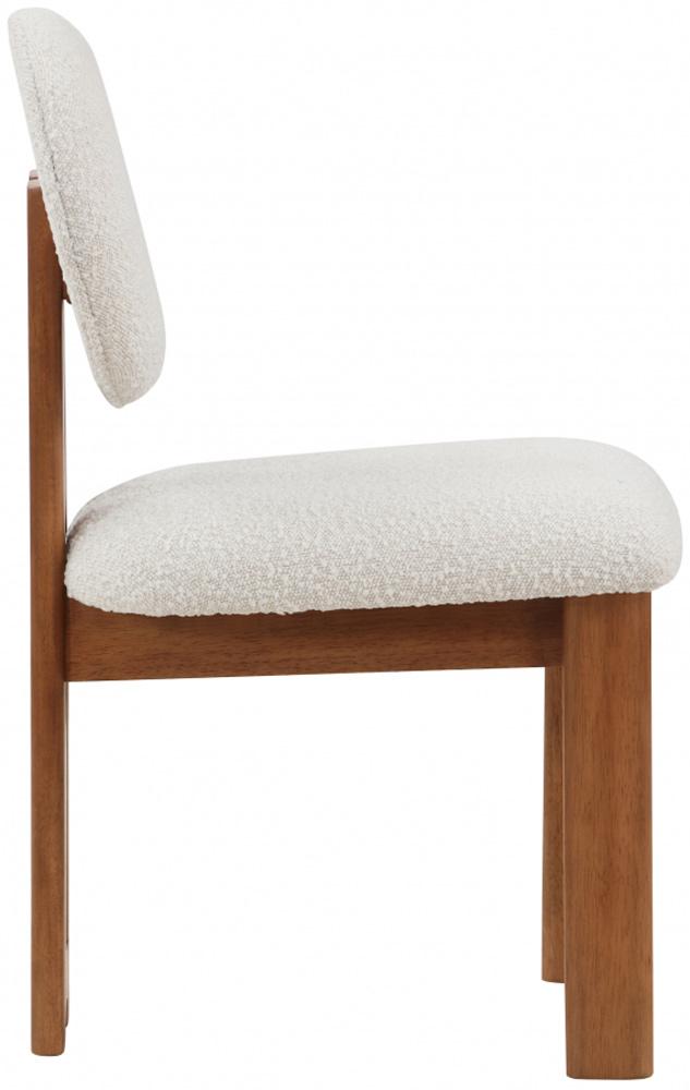 Meridian Furniture - Napa Cream Boucle Fabric Dining Chair (Set of 2) - 489Cream-C veiw 4