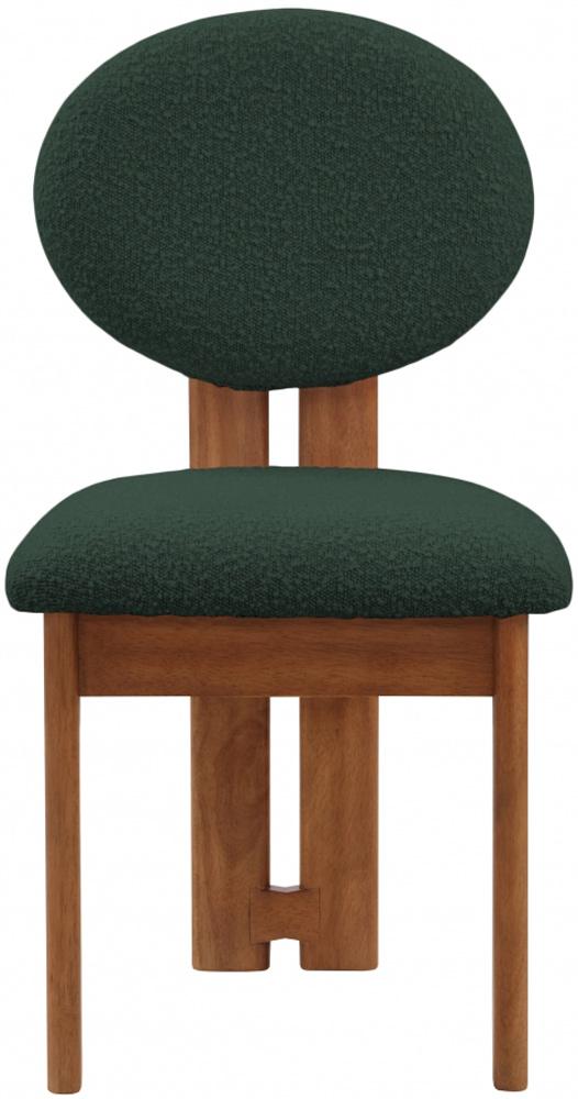 Meridian Furniture - Napa Green Boucle Fabric Dining Chair (Set of 2) - 489Green-C veiw 3