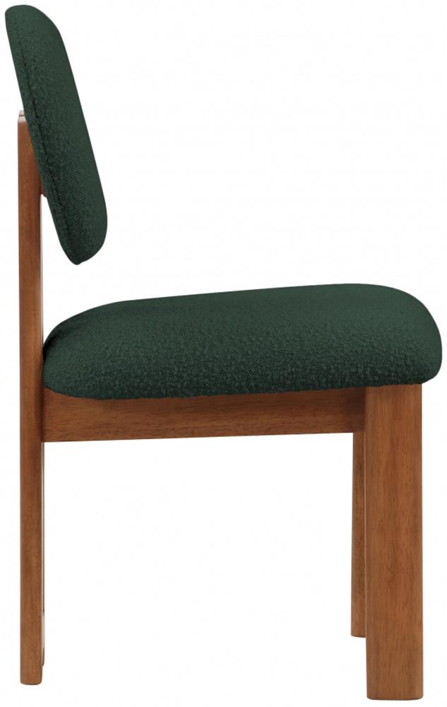 Meridian Furniture - Napa Green Boucle Fabric Dining Chair (Set of 2) - 489Green-C veiw 4