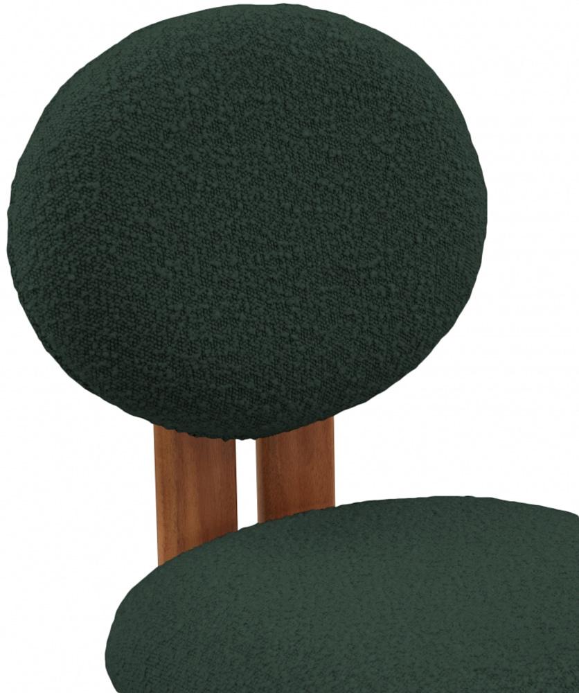 Meridian Furniture - Napa Green Boucle Fabric Dining Chair (Set of 2) - 489Green-C veiw 5