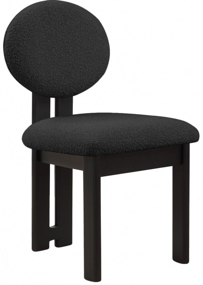 Meridian Furniture - Napa Black Boucle Fabric Dining Chair (Set of 2) - 490Black-C veiw 1