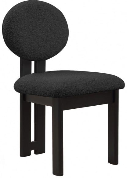 Meridian Furniture - Napa Black Boucle Fabric Dining Chair (Set of 2) - 490Black-C veiw 1