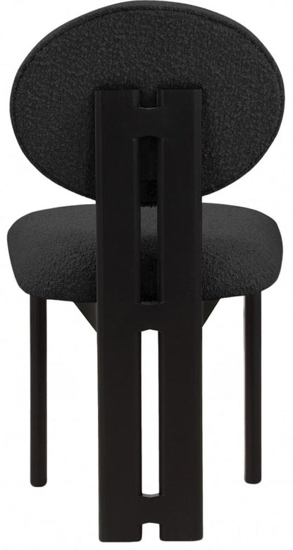 Meridian Furniture - Napa Black Boucle Fabric Dining Chair (Set of 2) - 490Black-C veiw 2