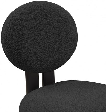 Meridian Furniture - Napa Black Boucle Fabric Dining Chair (Set of 2) - 490Black-C veiw 5