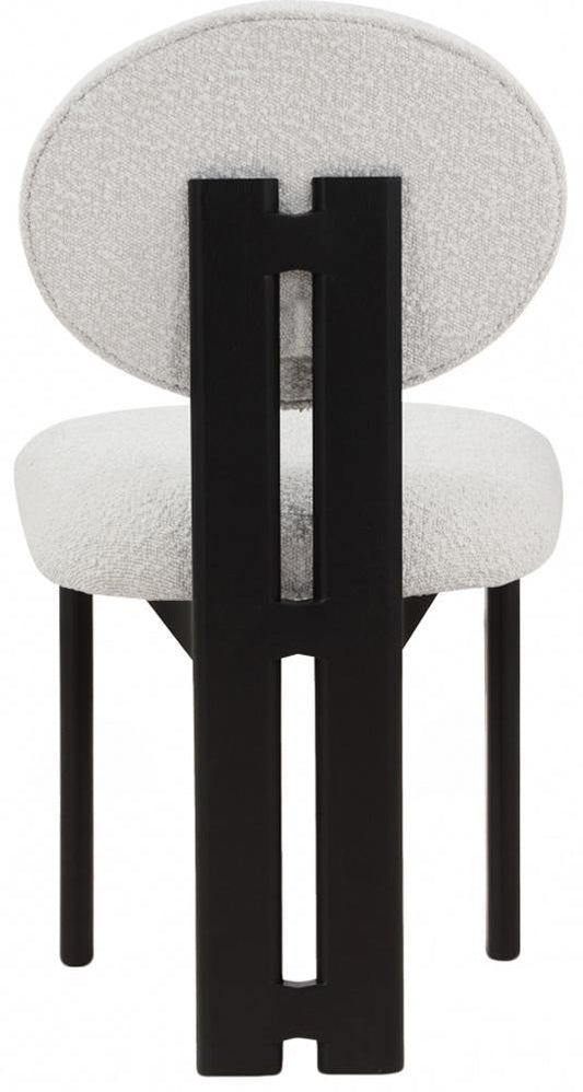 Meridian Furniture - Napa Cream Boucle Fabric Dining Chair (Set of 2) - 490Cream-C veiw 2