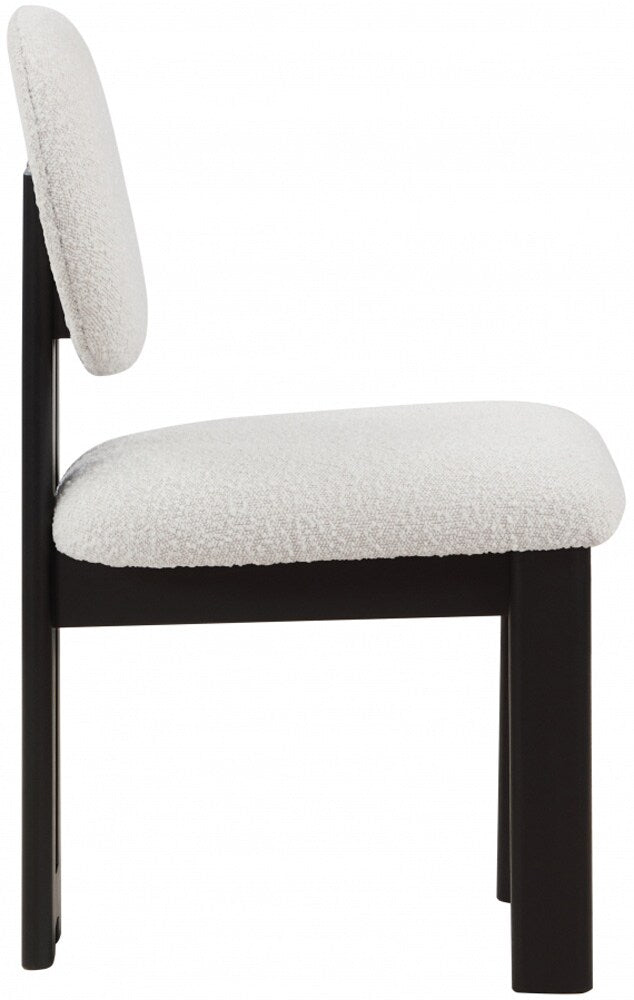 Meridian Furniture - Napa Cream Boucle Fabric Dining Chair (Set of 2) - 490Cream-C veiw 4