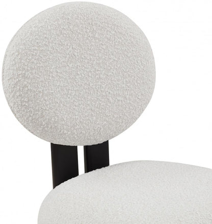 Meridian Furniture - Napa Cream Boucle Fabric Dining Chair (Set of 2) - 490Cream-C veiw 5