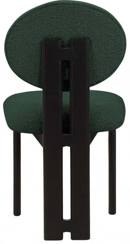 Meridian Furniture - Napa Green Boucle Fabric Dining Chair (Set of 2) - 490Green-C veiw 2