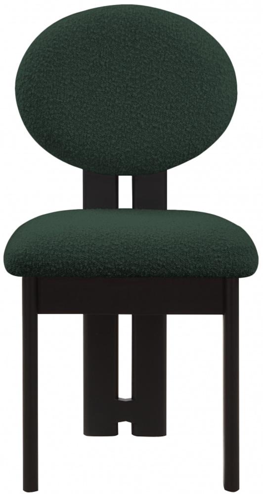 Meridian Furniture - Napa Green Boucle Fabric Dining Chair (Set of 2) - 490Green-C veiw 3