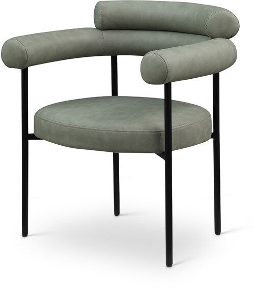 Meridian Furniture - Blake Green Vegan Leather Dining Chair (Set of 2) - 847Green-C veiw 1