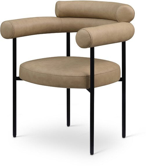 Meridian Furniture - Blake Tan Vegan Leather Dining Chair (Set of 2) - 847Tan-C veiw 1
