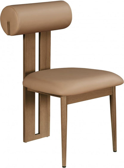 Meridian Furniture - Dario Tan Vegan Leather Dining Chair (Set of 2) - 917Tan-C veiw 1