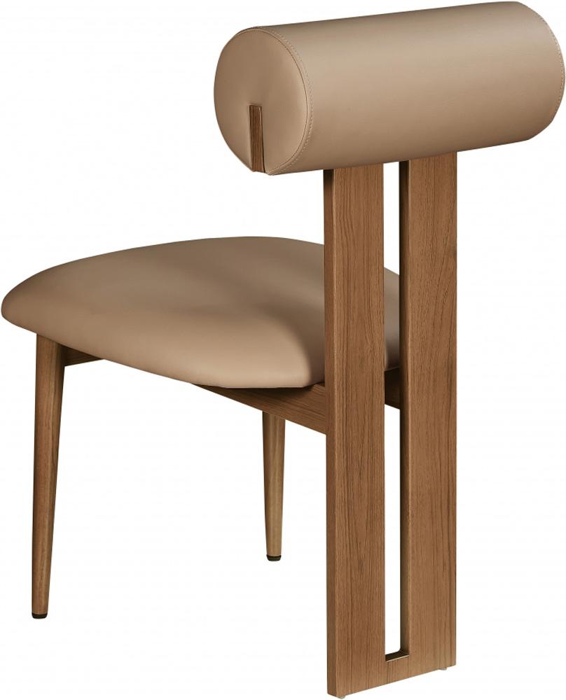 Meridian Furniture - Dario Tan Vegan Leather Dining Chair (Set of 2) - 917Tan-C veiw 5