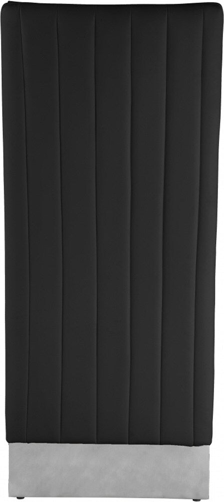 Meridian Furniture - Porsha Black Vegan Leather Dining Chair (Set of 2) - 750Black-C veiw 4