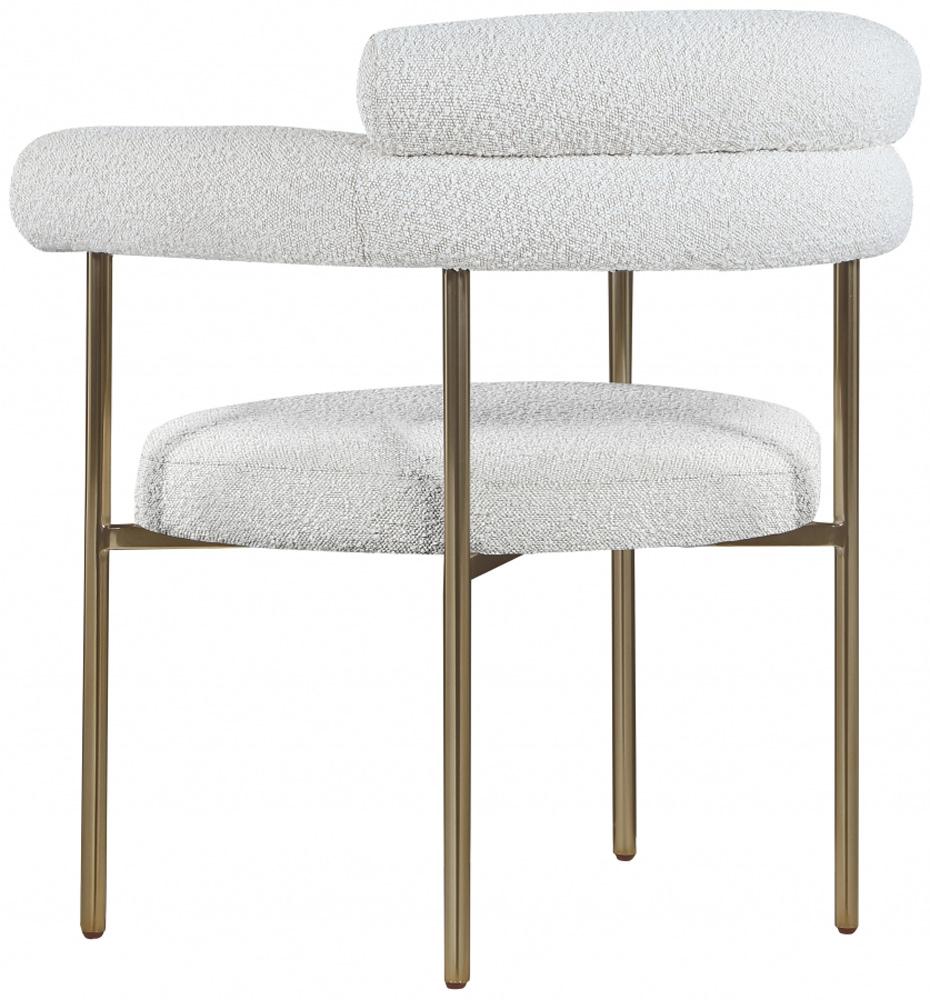 Meridian Furniture - Blake Cream Boucle Fabric Dining Chair (Set of 2) - 871Cream-C veiw 5