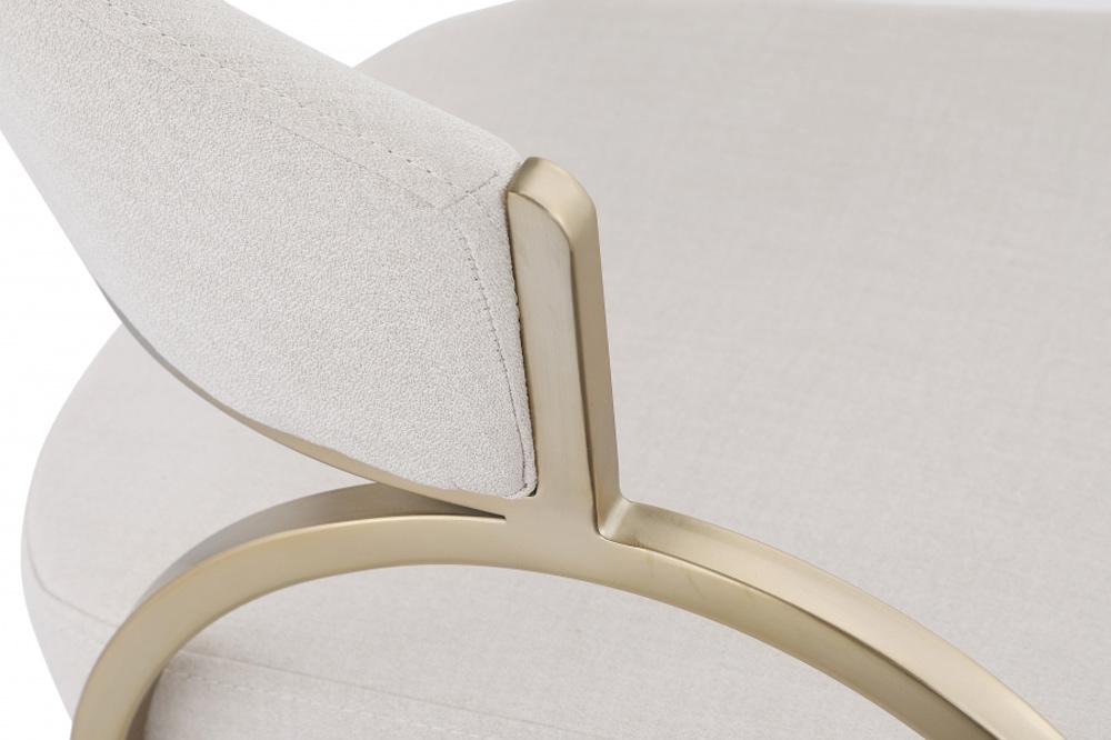 Meridian Furniture - Privet Beige Linen Textured Fabric Dining Chair (Set of 2) - 930Beige-C veiw 4