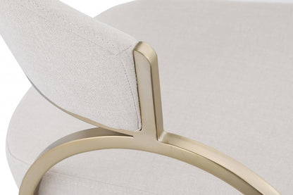 Meridian Furniture - Privet Beige Linen Textured Fabric Dining Chair (Set of 2) - 930Beige-C veiw 4