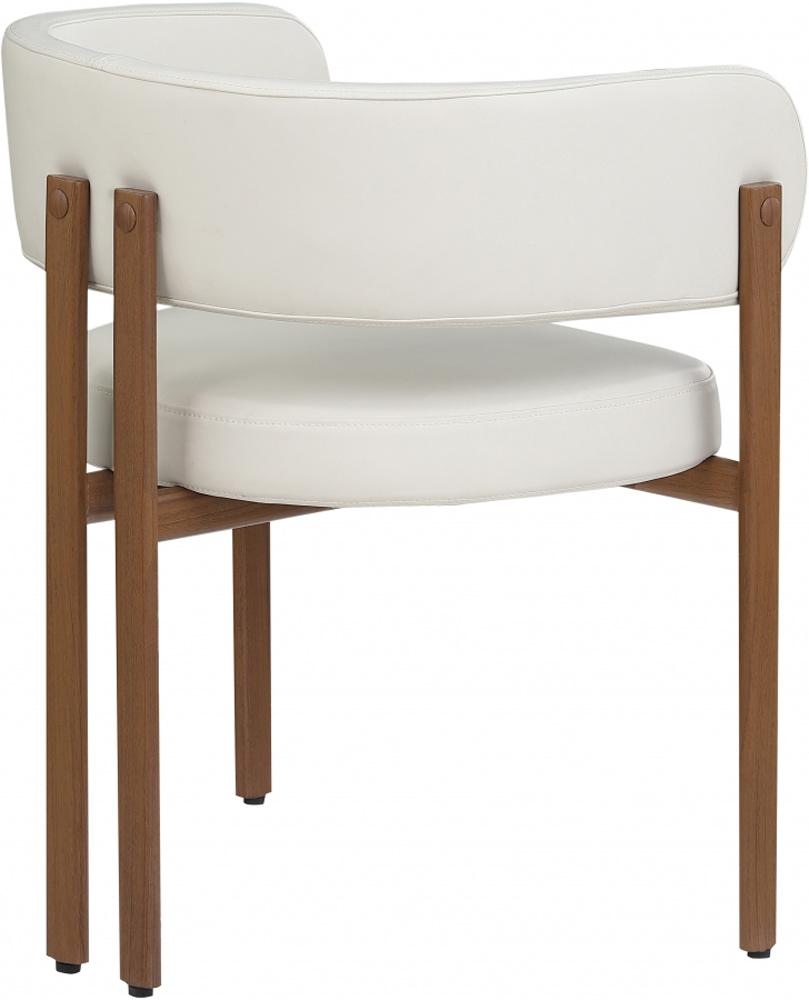 Meridian Furniture - Gideon Cream Vegan Leather Dining Chair (Set of 2) - 983Cream-C veiw 5