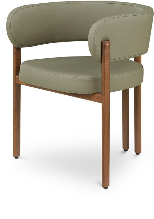 Meridian Furniture - Gideon Olive Green Vegan Leather Dining Chair (Set of 2) - 983Olive-C veiw 1