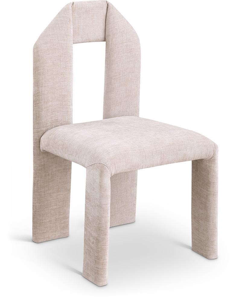 Meridian Furniture - Bennett Beige Chenille Fabric Dining Chair (Set of 2) - 998Beige-C veiw 1