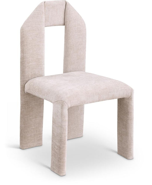 Meridian Furniture - Bennett Beige Chenille Fabric Dining Chair (Set of 2) - 998Beige-C veiw 1