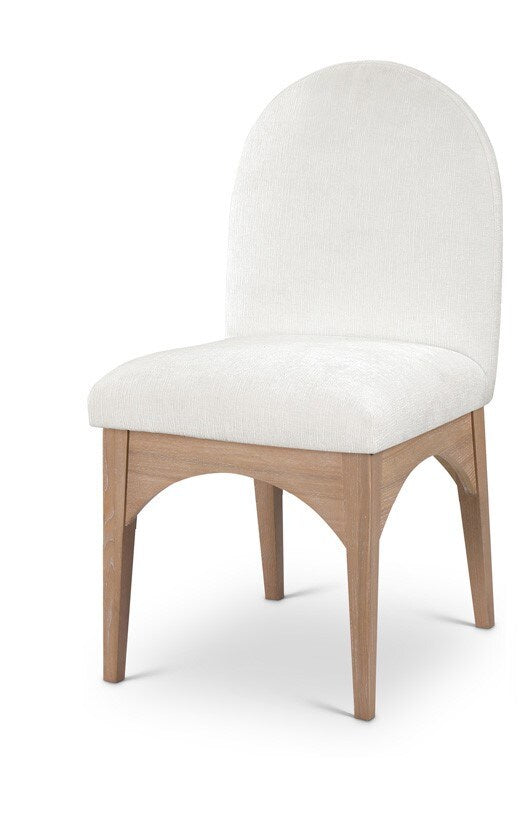 Meridian Furniture - Waldorf Cream Chenille Fabric Dining Chair - 377Cream-SC veiw 1