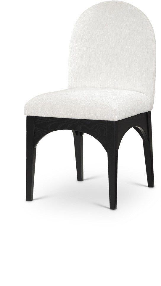 Meridian Furniture - Waldorf Cream Chenille Fabric Dining Chair - 378Cream-SC veiw 1