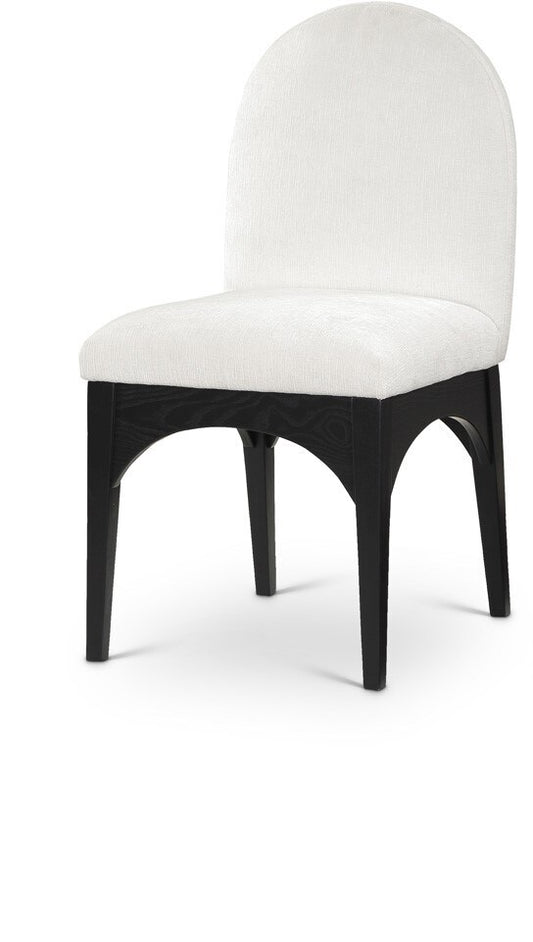 Meridian Furniture - Waldorf Cream Chenille Fabric Dining Chair - 378Cream-SC veiw 1