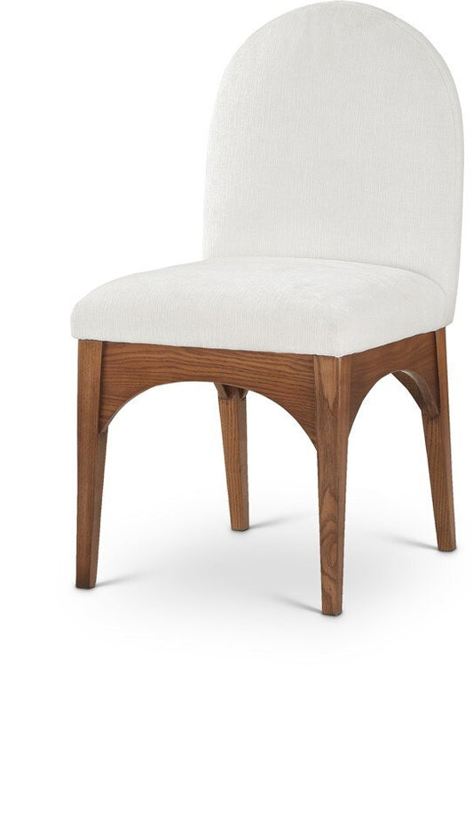Meridian Furniture - Waldorf Cream Chenille Fabric Dining Chair - 379Cream-SC veiw 1