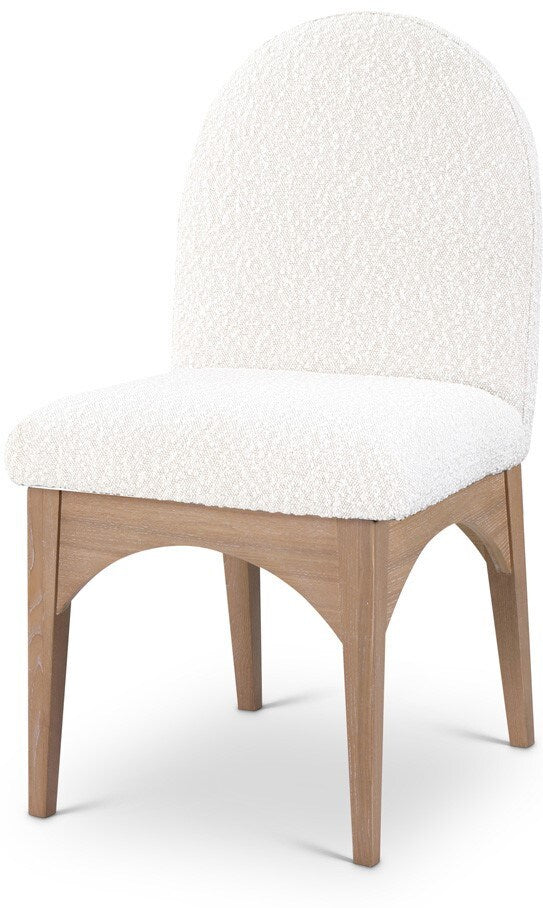 Meridian Furniture - Waldorf Cream Boucle Fabric Dining Chair - 380Cream-SC veiw 1
