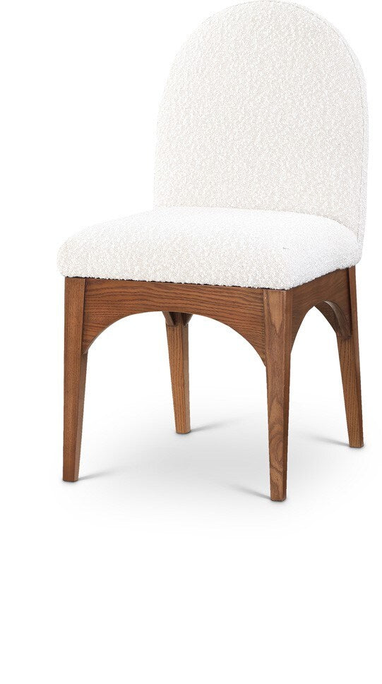 Meridian Furniture - Waldorf Cream Boucle Fabric Dining Chair - 382Cream-SC veiw 1