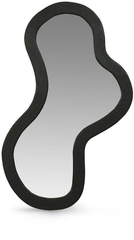 Meridian Furniture - Oblique Black Mirror - 417Black-48M veiw 1